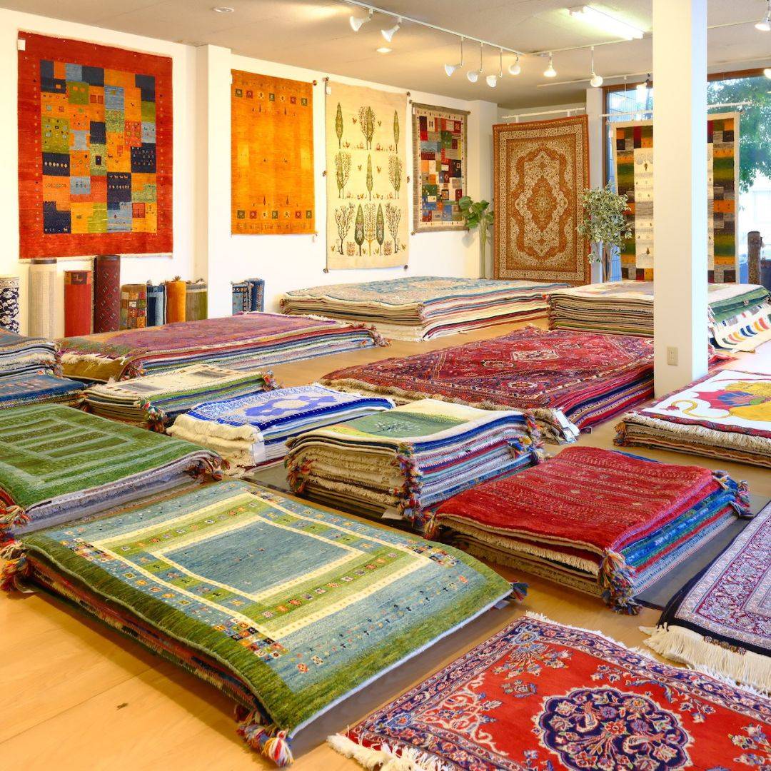 60×40cm ペルシャ絨毯 手織りギャッベ ギャッベ 60×40cm【手織り 絨毯 ペルシャ ギャッベ】アマレ族 ギャベ